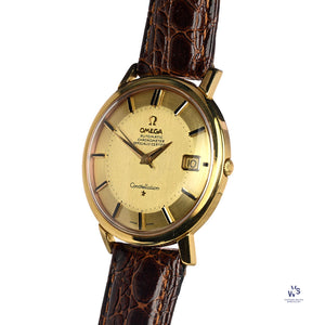 Omega Constellation Calendar - 18k Gold - Box and Papers - Model Ref: 168.5004 - c.1966 - Vintage Watch Specialist