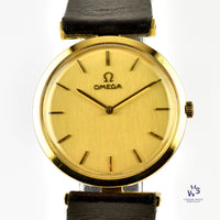Omega De Ville - An 18k Gold Dress Watch with T-Bar Lugs - Calibre 620 - c1968 - Vintage Watch Specialist