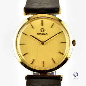 Omega De Ville - An 18k Gold Dress Watch with T-Bar Lugs - Calibre 620 - c1968 - Vintage Watch Specialist