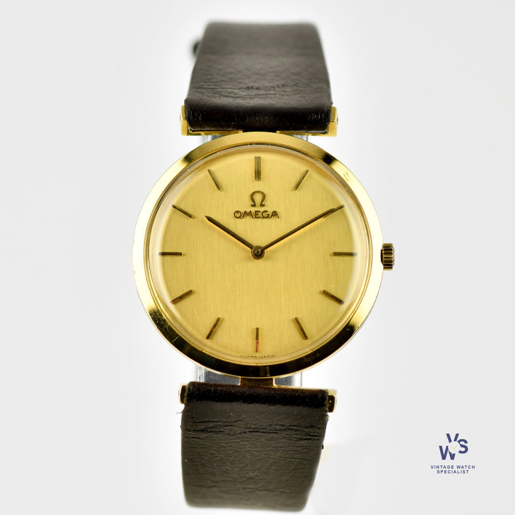 Omega De Ville - An 18k Gold Dress Watch with T-Bar Lugs - Calibre 620 - c1968 - Vintage Watch Specialist