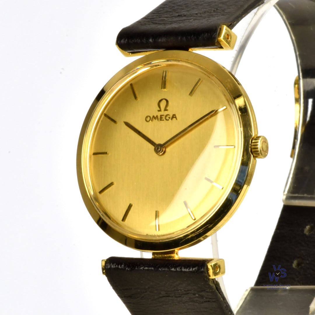 Omega De Ville - An 18k Gold Dress Watch with T-Bar Lugs - Calibre