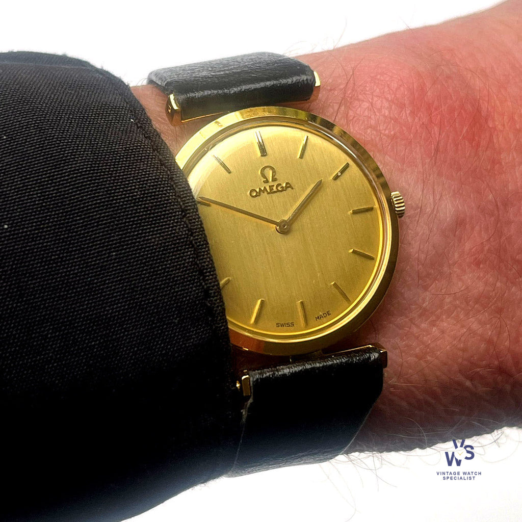 Omega De Ville - An 18k Gold Dress Watch with T-Bar Lugs - Calibre 620 - c1968 - Vintage Watch Specialist