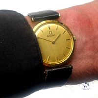 Omega De Ville - An 18k Gold Dress Watch with T-Bar Lugs - Calibre 620 - c1968 - Vintage Watch Specialist