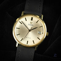 Omega De Ville Automatic Date - Model Ref: 166.033 14K Gold c.1968 Vintage Watch Specialist