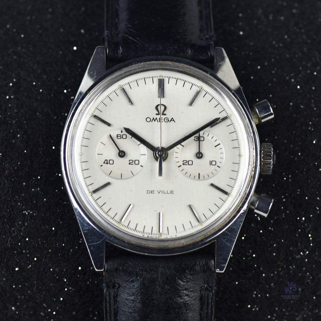 Omega De Ville Chronograph - White Dial c.1969 Model Reference: 145.017 Vintage Watch Specialist