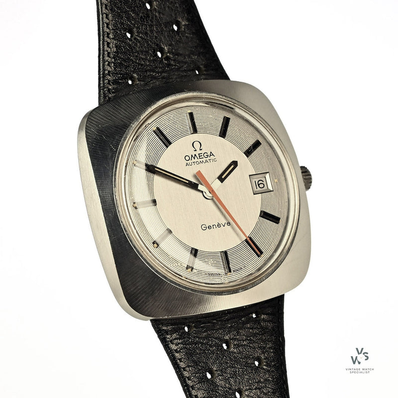 Omega Dynamic Geneve Automatic Date - Unishell Case - Model Ref: ST 166.0081 - c.1969 - Vintage Watch Specialist