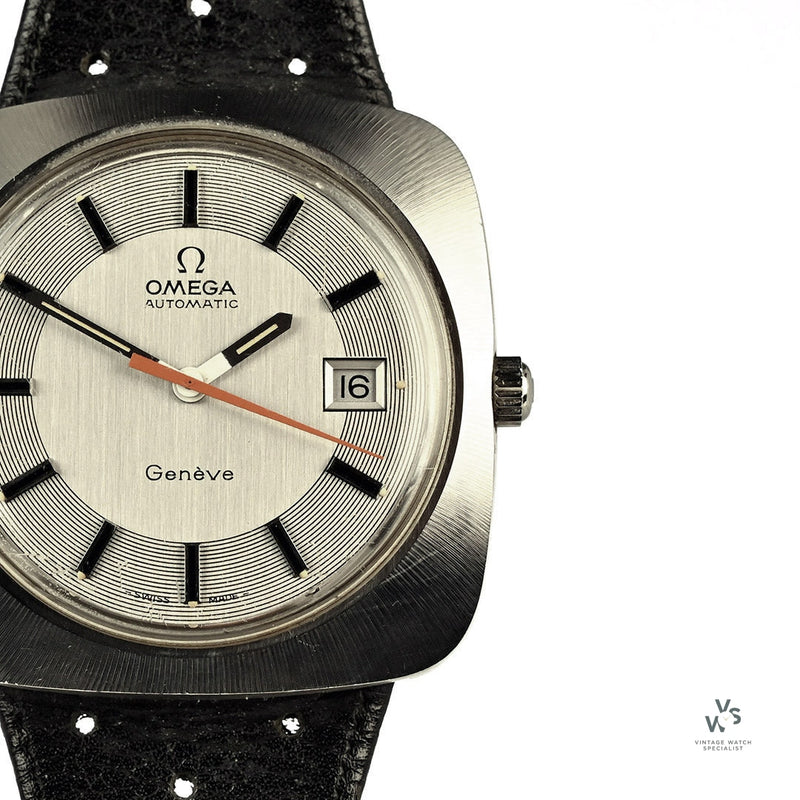 Omega Dynamic Geneve Automatic Date - Unishell Case - Model Ref: ST 166.0081 - c.1969 - Vintage Watch Specialist