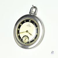 Omega Fab Swisse - Art Deco Pocket Watch - Black and Gilt Dial - c.1935 - Vintage Watch Specialist