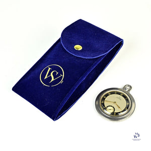 Omega Fab Swisse - Art Deco Pocket Watch - Black and Gilt Dial - c.1935 - Vintage Watch Specialist