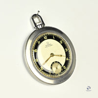Omega Fab Swisse - Art Deco Pocket Watch - Black and Gilt Dial - c.1935 - Vintage Watch Specialist