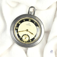 Omega Fab Swisse - Art Deco Pocket Watch - Black and Gilt Dial - c.1935 - Vintage Watch Specialist