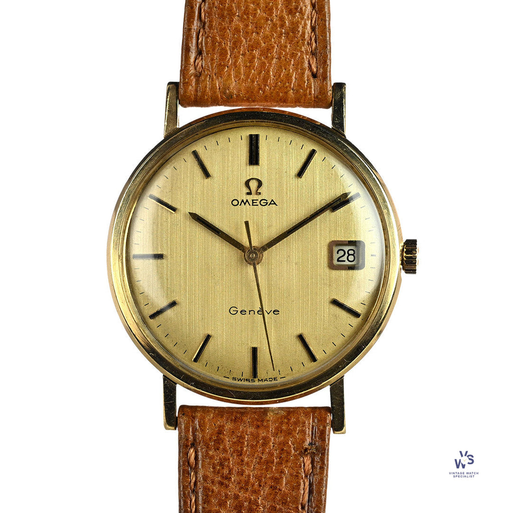 Omega Geneve 9ct Gold Model Ref: 331/25410 Shackman Case c.1970 Vintage Watch Specialist