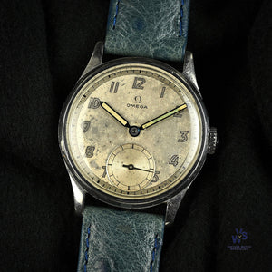 Omega Military Styled Radium Dialed Watch - Vintage Watch Specialist