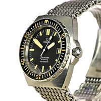 Omega Seamaster 120 Baby Ploprof - Model Reference 166.0250 - On Mesh Seatbelt Bracelet - c.1979 - Vintage Watch Specialist