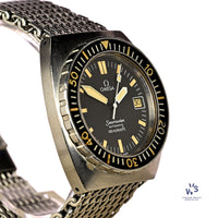 Omega Seamaster 120 Baby Ploprof - Model Reference 166.0250 - On Mesh Seatbelt Bracelet - c.1979 - Vintage Watch Specialist