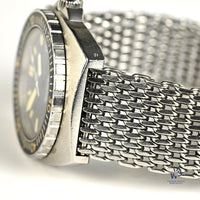 Omega Seamaster 120 Baby Ploprof - Model Reference 166.0250 - On Mesh Seatbelt Bracelet - c.1979 - Vintage Watch Specialist