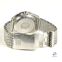 Omega Seamaster 120 Baby Ploprof - Model Reference 166.0250 - On Mesh Seatbelt Bracelet - c.1979 - Vintage Watch Specialist