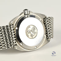 Omega Seamaster 120 Baby Ploprof - Model Reference 166.0250 - On Mesh Seatbelt Bracelet - c.1979 - Vintage Watch Specialist