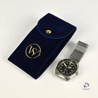 Omega Seamaster 120 Baby Ploprof - Model Reference 166.0250 - On Mesh Seatbelt Bracelet - c.1979 - Vintage Watch Specialist