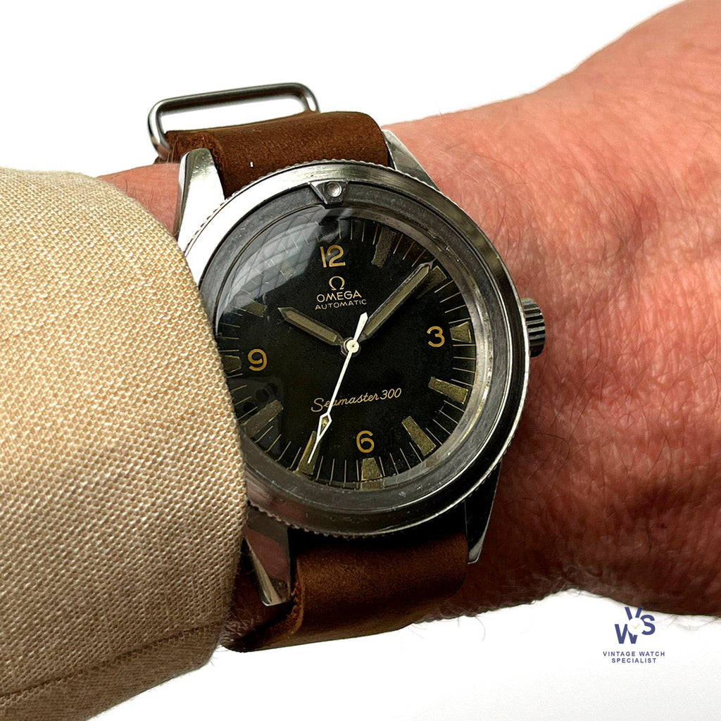 Omega Seamaster 300 Divers Watch - Model 165.014 - 63 - HF Case - Thin Bezel - c.1963 - Vintage Watch Specialist