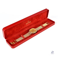 Omega Seamaster 9K Gold - Integral Milanese Mesh Bracelet - Model Ref: 911J - Vintage Watch Specialist