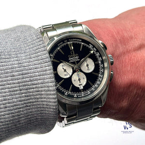 Omega - Seamaster Chronograph - Reference 221.10.42.40.01.001 - Beijing Olympics 2008 - Box & Papers - Vintage Watch Specialist
