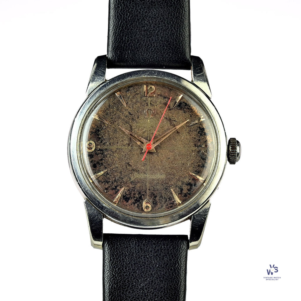 Omega - Seamaster - Model Ref: 2846-4SC - Tropical Crosshair Dial - c.1956 - Vintage Watch Specialist