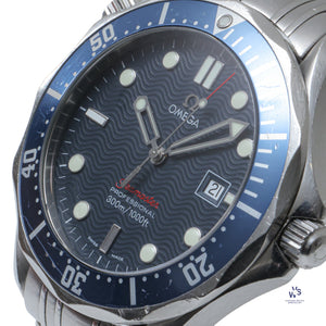 Omega Seamaster Professional - Model 196.1504 - Quartz with Blue Wave Dial in 41mm Steel Case - c.2010 - Vintage Watch Specialist