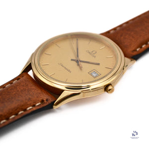 Omega - Seamaster - Quartz Calendar - Model Ref: 196.0306 - 9ct Gold - c.1985 - Vintage Watch Specialist