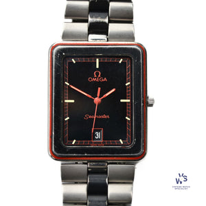 Omega - Seamaster - Quartz Calendar - Reference 396 1004 - B/R Tank Case - c.1982 - Vintage Watch Specialist