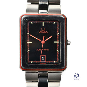Omega - Seamaster - Quartz Calendar - Reference 396 1004 - B/R Tank Case - c.1982 - Vintage Watch Specialist