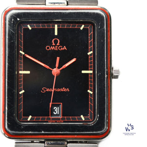 Omega - Seamaster - Quartz Calendar - Reference 396 1004 - B/R Tank Case - c.1982 - Vintage Watch Specialist