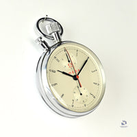 Omega - Split Second ’Rattrapante’ - Olympic Timer/Pocket Watch - Red Carry Case Marked Marconi - circa 1960 - Vintage Watch Specialist