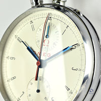 Omega - Split Second ’Rattrapante’ - Olympic Timer/Pocket Watch - Red Carry Case Marked Marconi - circa 1960 - Vintage Watch Specialist