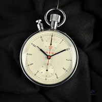 Omega - Split Second ’Rattrapante’ - Olympic Timer/Pocket Watch - Red Carry Case Marked Marconi - circa 1960 - Vintage Watch Specialist