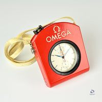 Omega - Split Second ’Rattrapante’ - Olympic Timer/Pocket Watch - Red Carry Case Marked Marconi - circa 1960 - Vintage Watch Specialist