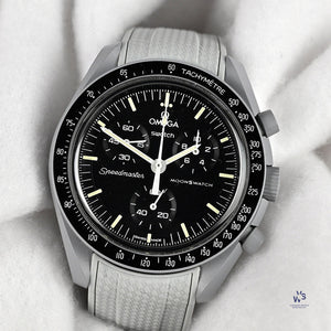 Omega Swatch Speedmaster Moonswatch - Box and Papers - c.2022 - Vintage Watch Specialist