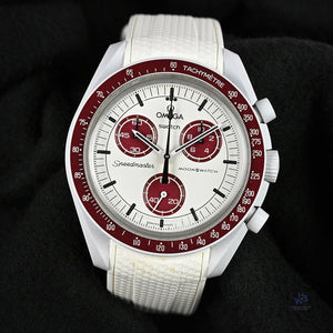 Omega Swatch Speedmaster Moonswatch - Pluto - Box and Papers - c.2022 - Vintage Watch Specialist