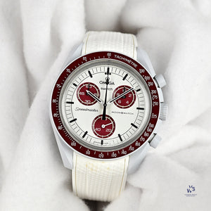 Omega Swatch Speedmaster Moonswatch - Pluto - Box and Papers - c.2022 - Vintage Watch Specialist