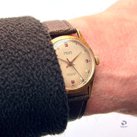 Orfina Manual Dress Watch With Jewelled Dial - Gold Capped - c.1950s - Vintage Watch Specialist