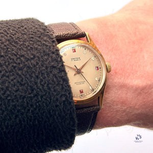 Orfina Manual Dress Watch With Jewelled Dial - Gold Capped - c.1950s - Vintage Watch Specialist