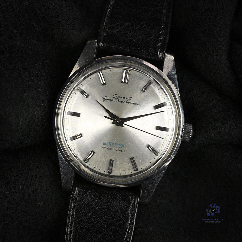 Orient Grand Prix Swimmer - Silver Dial - c.1960s - Vintage Watch Specialist