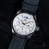 Oris Artelier Complication Triple Moonphase Watch - Model Ref: 7554A - Box - Vintage Watch Specialist