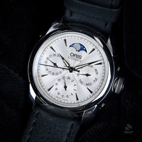 Oris Artelier Complication Triple Moonphase Watch - Model Ref: 7554A - Box - Vintage Watch Specialist