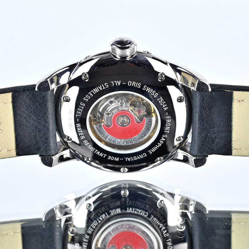 Oris Artelier Complication Triple Moonphase Watch - Model Ref: 7554A - Box - Vintage Watch Specialist
