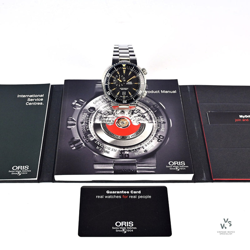 Oris TT 1 Dive Watch - Box and Papers - Model Ref: 01 743 7609 8454-07 8 24 01PEB - 23/05/13 - Vintage Watch Specialist