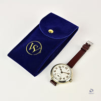 Oversized Military Trench Watch - White Metal Case - Superb Condition - Vintage Watch Specialist