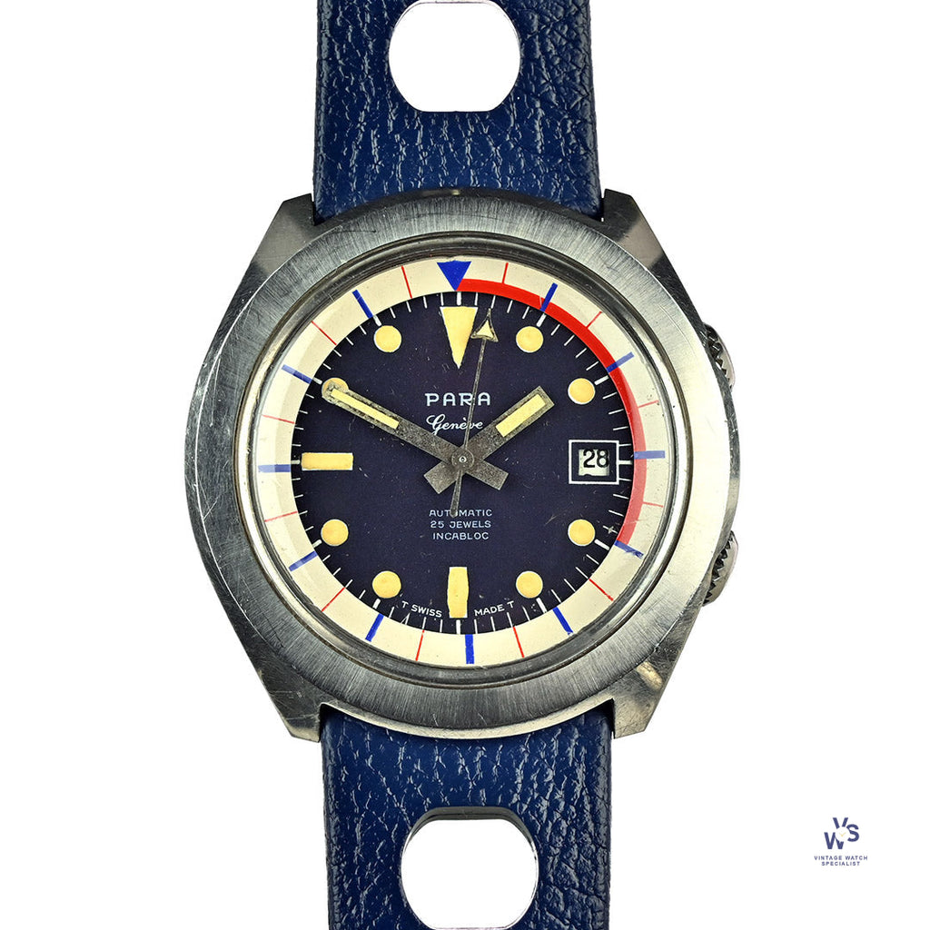 Para-Geneve - Automatic - Super Compressor - Vintage Dive Watch - ETA 2472 - c.1965 - Vintage Watch Specialist