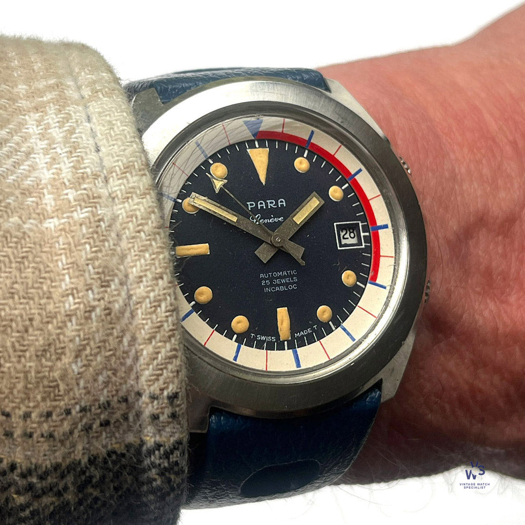 Para-Geneve - Automatic - Super Compressor - Vintage Dive Watch - ETA 2472 - c.1965 - Vintage Watch Specialist