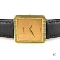 Piaget 18k Gold Tank Cased Dress Watch Model Ref: 9154 c.1970s Vintage Watch Specialist